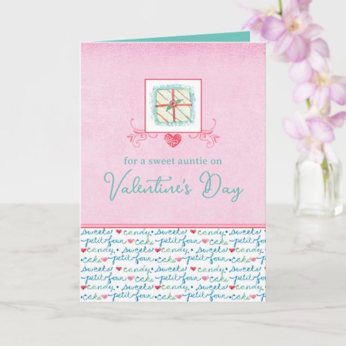 Happy Valentines Day Aunt Candy Sweets Love Card