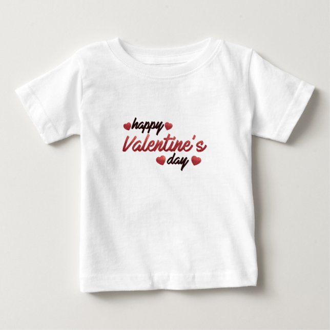 Happy Valentine's Day Baby T-Shirt (Front)