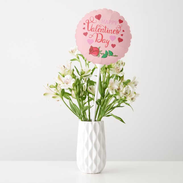 Happy Valentines Day Balloon (Vase)
