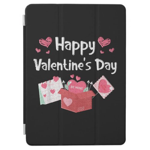 Happy Valentines Day Be Mine Cute Hearts iPad Air Cover