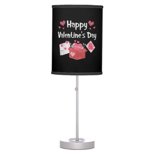 Happy Valentines Day Be Mine Cute Hearts Table Lamp