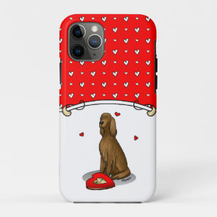 Happy Valentine's Day Be Mine Irish Setter (red 1) iPhone 11 Pro Case