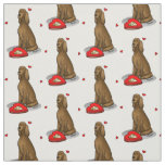 Happy Valentine's Day Be Mine Irish Setter (red 1) Fabric