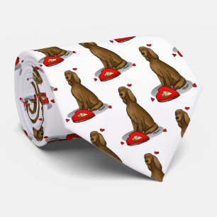 Happy Valentine's Day Be Mine Irish Setter (red 1) Neck Tie
