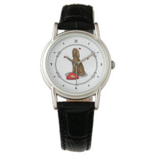 Happy Valentine's Day Be Mine Irish Setter (red 1) Watch