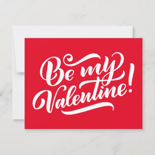 Happy Valentines Day  Be My Valentine Note Card