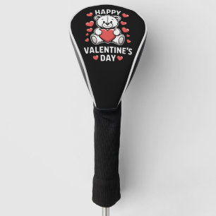 Happy Valentine's Day Bear vday Golf Head Cover