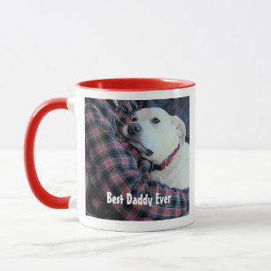 Happy Valentine's Day Best Daddy Cute Dog Photo Mug