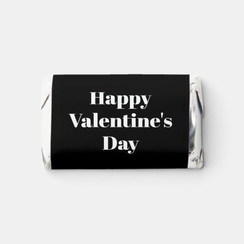 Happy Valentines Day black white cute modern Hersheys Miniatures