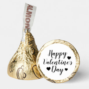 Happy Valentine's day Black White Hershey®'s Kisses®