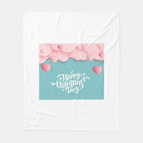 Happy Valentines Day Blanketfleece Fleece Blanket