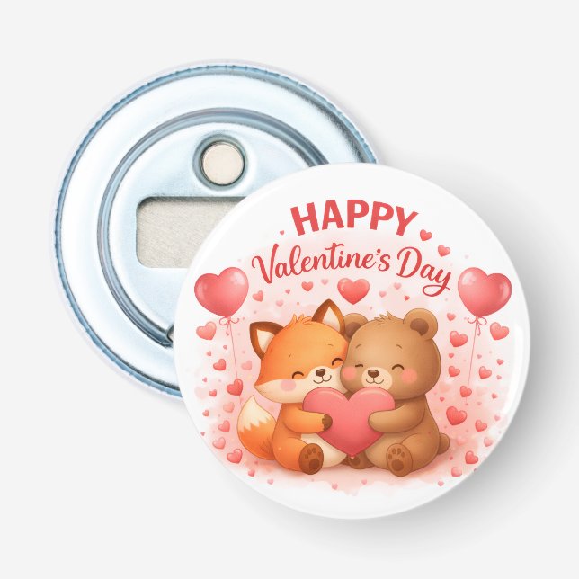 Happy Valentine's Day Bottle Opener (Front)
