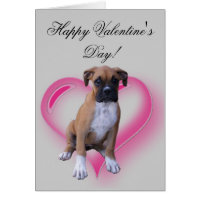 Happy Valentine's Day Boxer greeting card