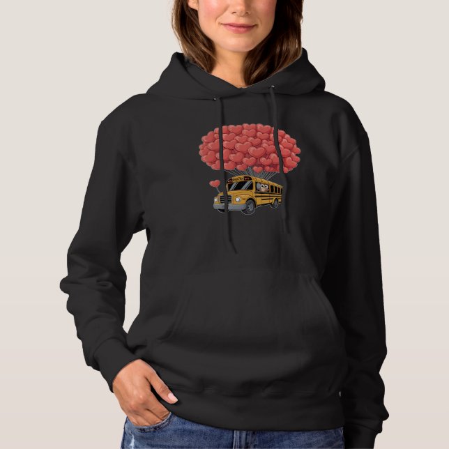 Happy Valentine's Day Bus with Owl Hoodie (Front)