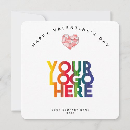 Happy Valentines Day Business Logo Thank You