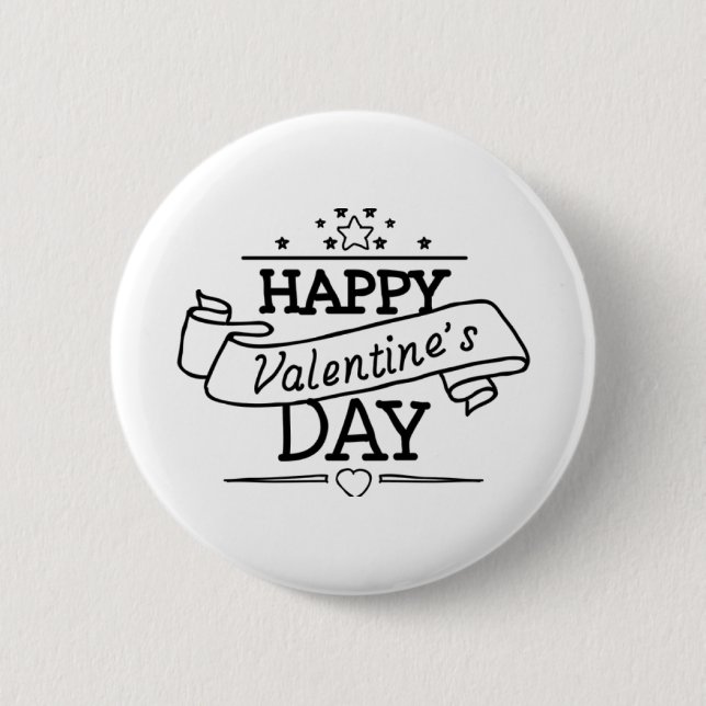 Happy Valentine's day Button (Front)