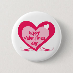 Happy Valentines Day Button