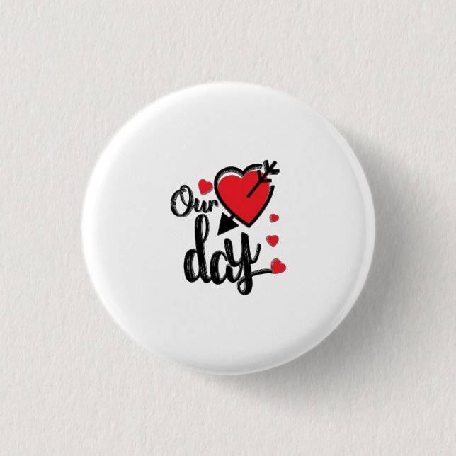 Happy Valentine's Day Button (Front)