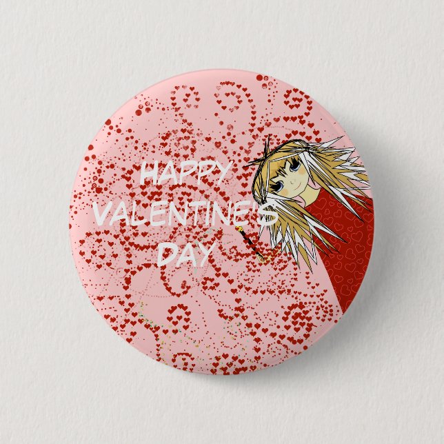 Happy Valentine's Day Button (Front)