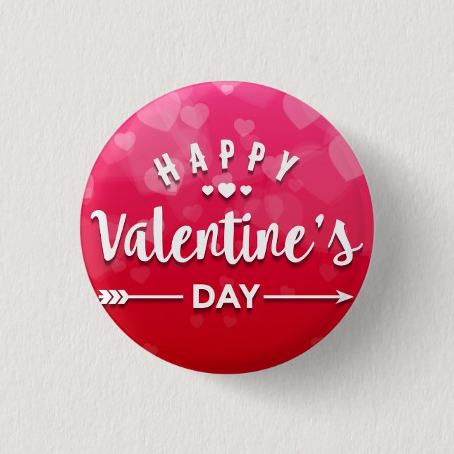 Happy Valentine's Day Button (Front)