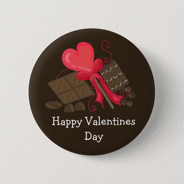Happy Valentines Day Button (Front)