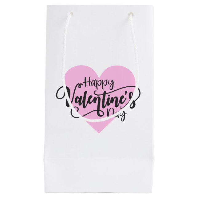 Happy Valentine's Day Calligraphy | Gift Bag (Front)