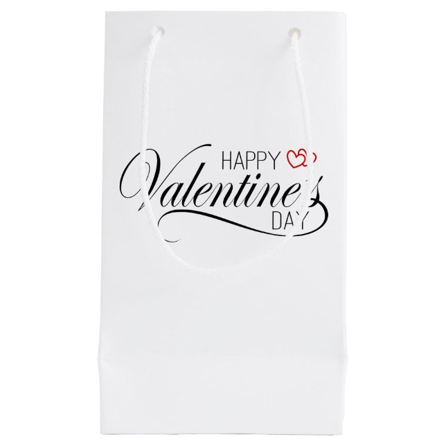 Happy Valentine's Day Calligraphy | Gift Bag (Front)