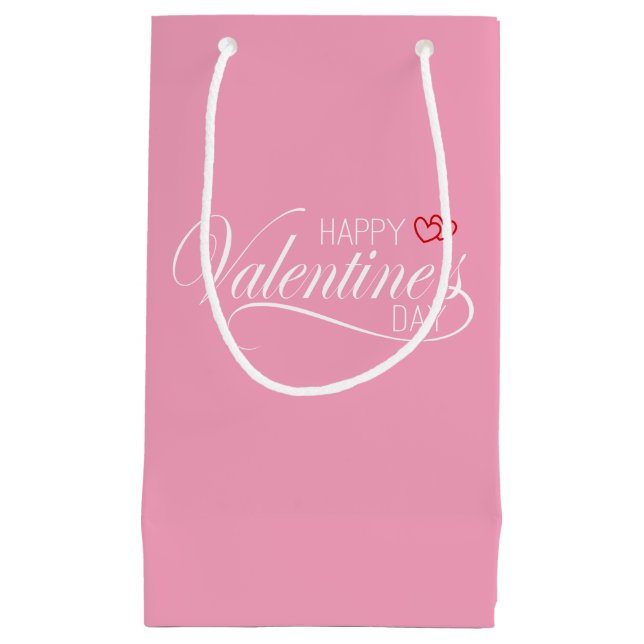 Happy Valentine's Day Calligraphy | Gift Bag (Front)