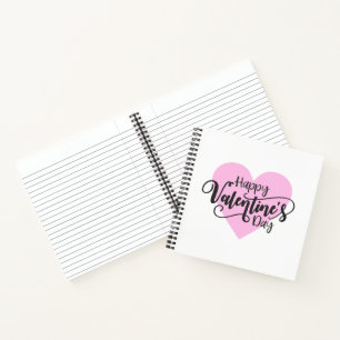 Happy Valentine's Day Calligraphy Notebook
