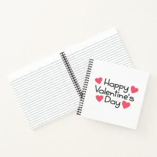 Happy Valentine's Day Calligraphy Notebook
