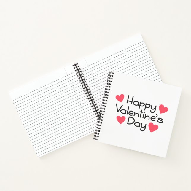 Happy Valentine's Day Calligraphy | Notebook (Inside)