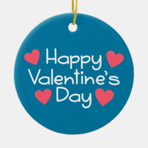 Happy Valentine's Day Calligraphy   Ornament