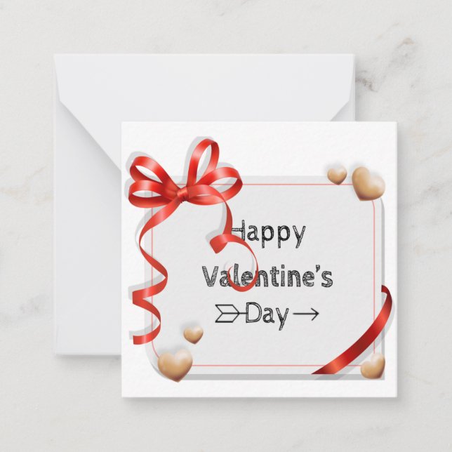 Happy Valentine's Day. Card (Front)