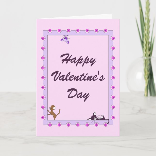 Happy Valentine's Day Card - Cats (Front)