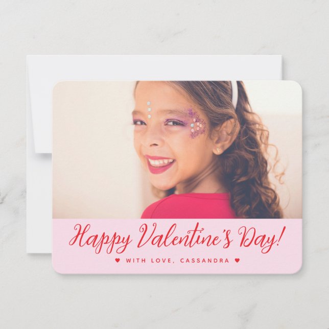 Happy Valentine's Day Card for Kids School (Front)