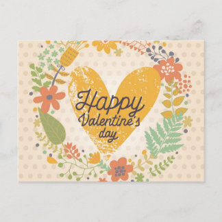 Happy Valentine's Day Card in Bright Colors