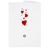 Happy Valentine's Day Card with love cats (Back)