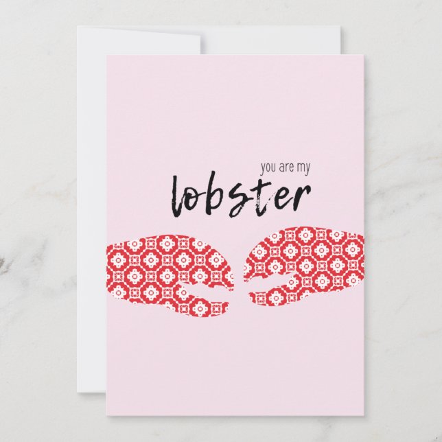 Happy Valentine's Day Card | You are my lobster! (Front)