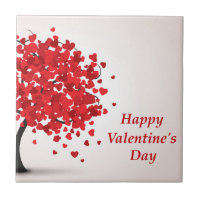 Happy Valentine's Day Ceramic Tile