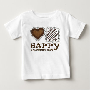 Happy Valentine's Day Chocolate Candy Bon Bons Baby T-Shirt