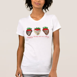 Happy Valentine's Day Chocolate Covered Strawberry T-Shirt
