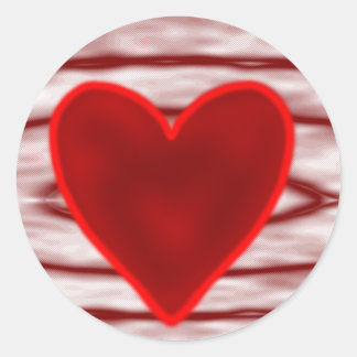 Happy Valentine's Day Classic Round Sticker