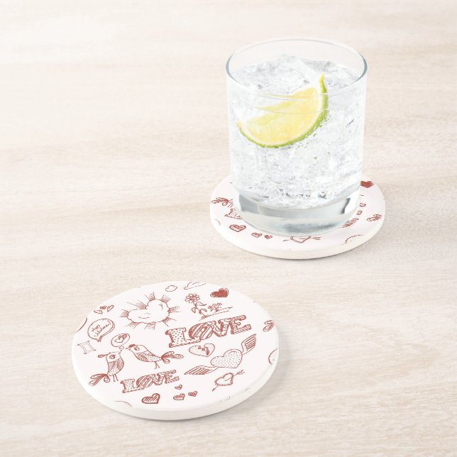 Happy Valentine's Day Coaster (Side)