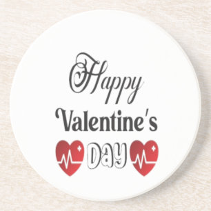 Happy valentine's day coaster