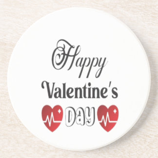 Happy valentine's day coaster