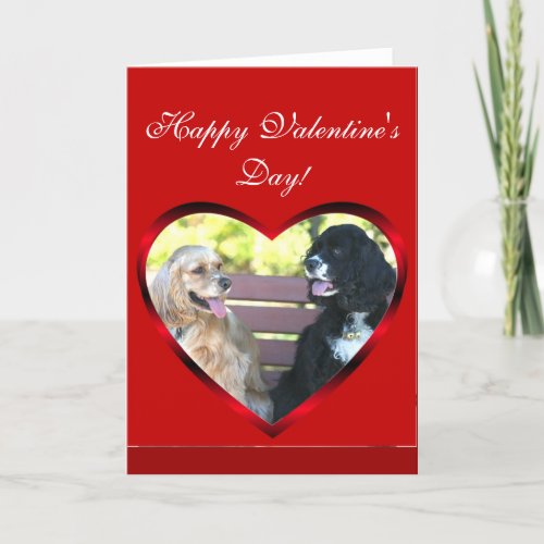 Happy Valentines Day Cocker Spaniels card