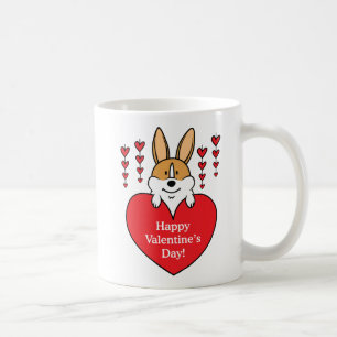 Happy Valentine's Day Corgi Mug