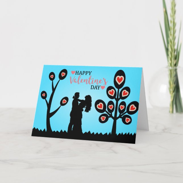 Happy Valentine's Day Couple Holiday Card (Front)