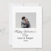 Happy Valentine's day couple photo modern simple t (Front)