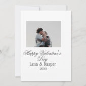 Happy Valentine's day couple photo modern simple t (Back)
